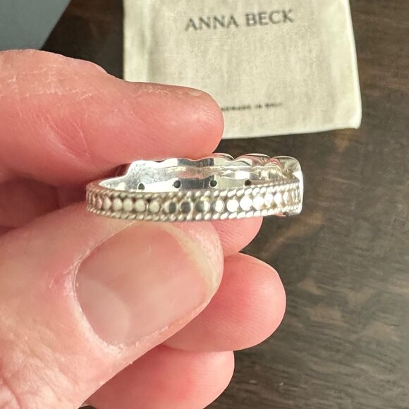 Anna Beck Turquoise Multi-Cushion Ring Silver - Picture 8 of 10